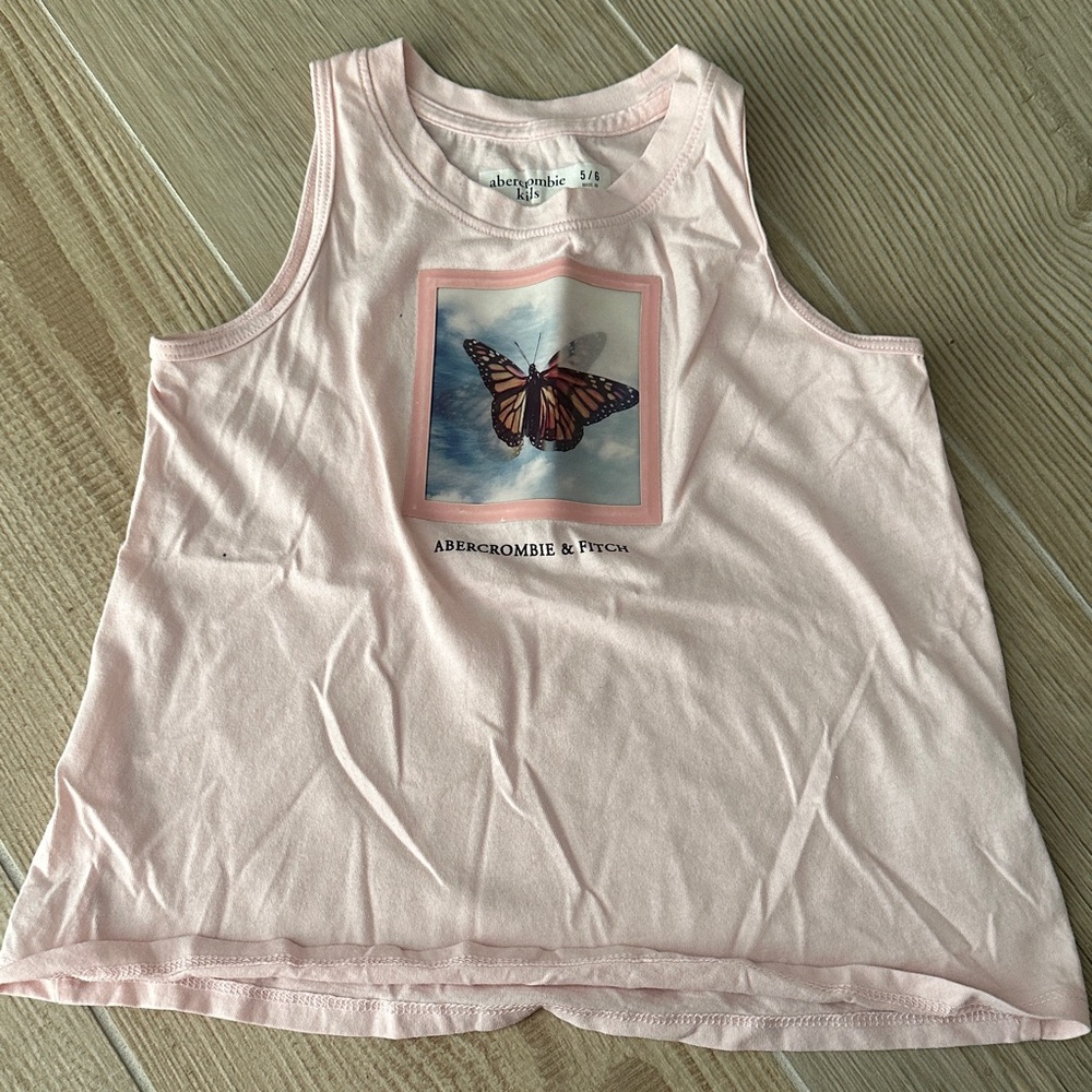 Abercrombie & Fitch Light Pink Butterfly Tank Top